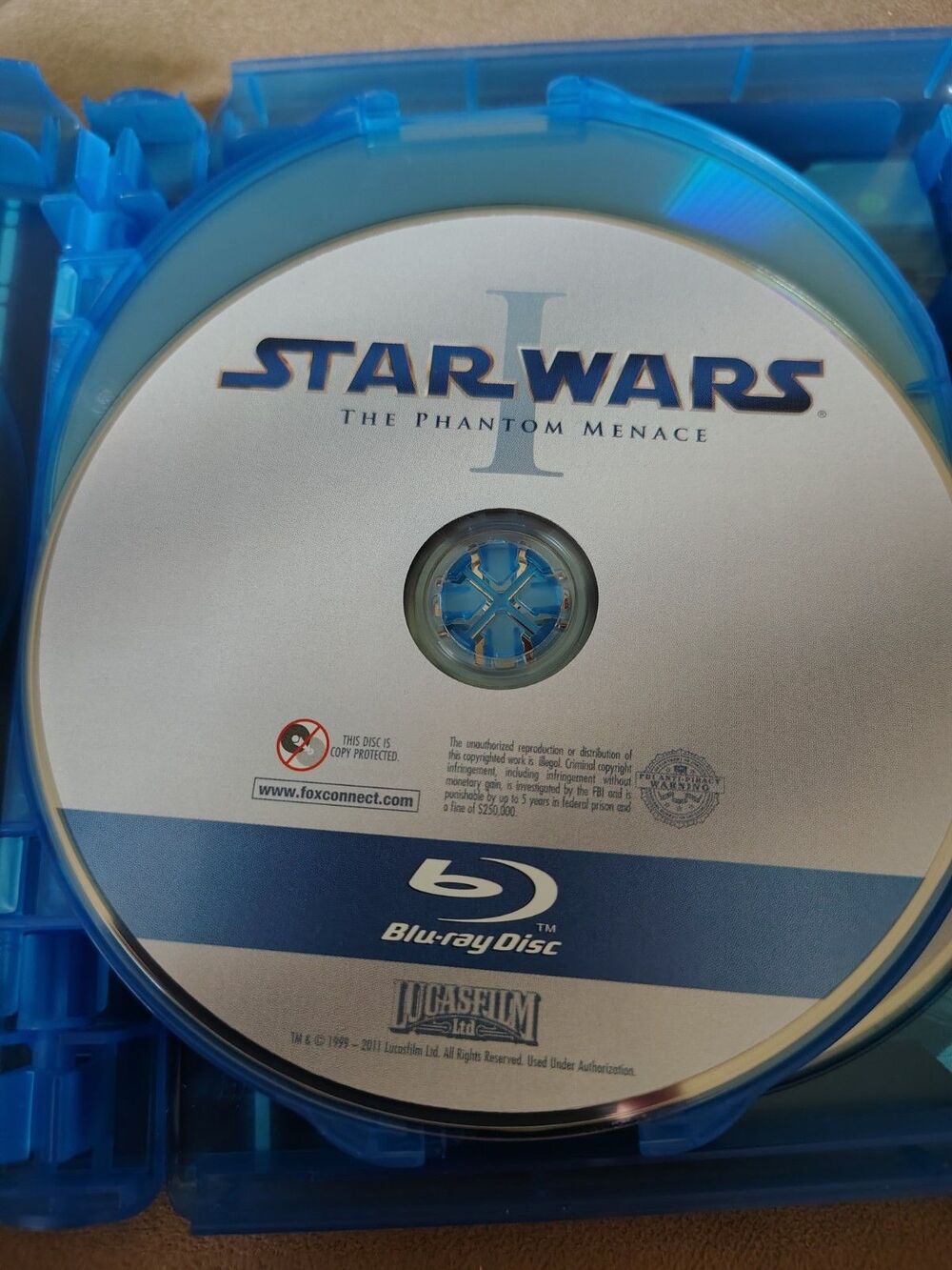 STAR WARS Disc 1 The Phantom Menace Replacement Disc Only BLU-RAY